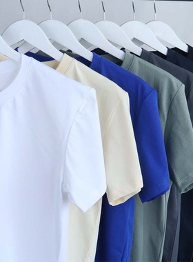 high quality men plain tshirt women basic t-shirt夏季凉感