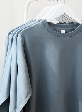 Basic Cotton TShirt Long Sleeve Tee Tops莫兰迪色系250g重磅