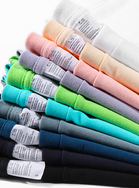 Men T-shirt Solid Color Women Short Sleeve High Quality250g