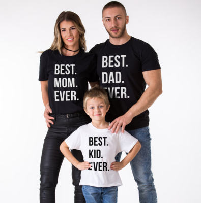 best dad mom kid ever love tshirt new family matching tshirt