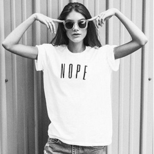 tshirts tops 2020女T恤打底衫 women shirt NOPE Summer ladies