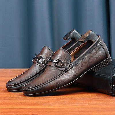 软皮乐福鞋男士新款真皮头层牛皮商务休闲皮鞋懒人轻质软底豆豆鞋