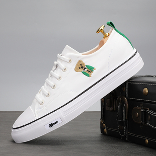 冰丝布鞋帆布鞋男款夏季2026新款潮流休闲板鞋薄款软底透气小白鞋