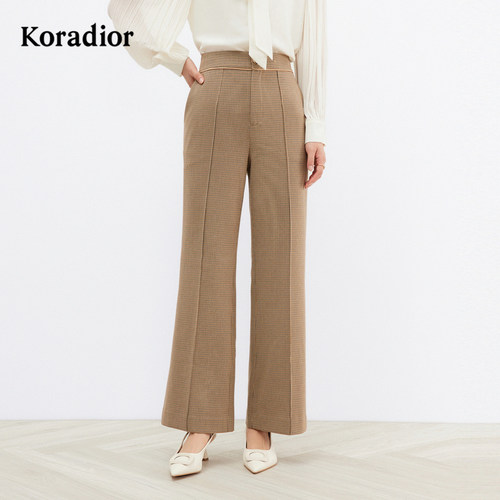 珂莱蒂尔outlets女装年春九分裤微喇裤通勤百搭裤子西装裤