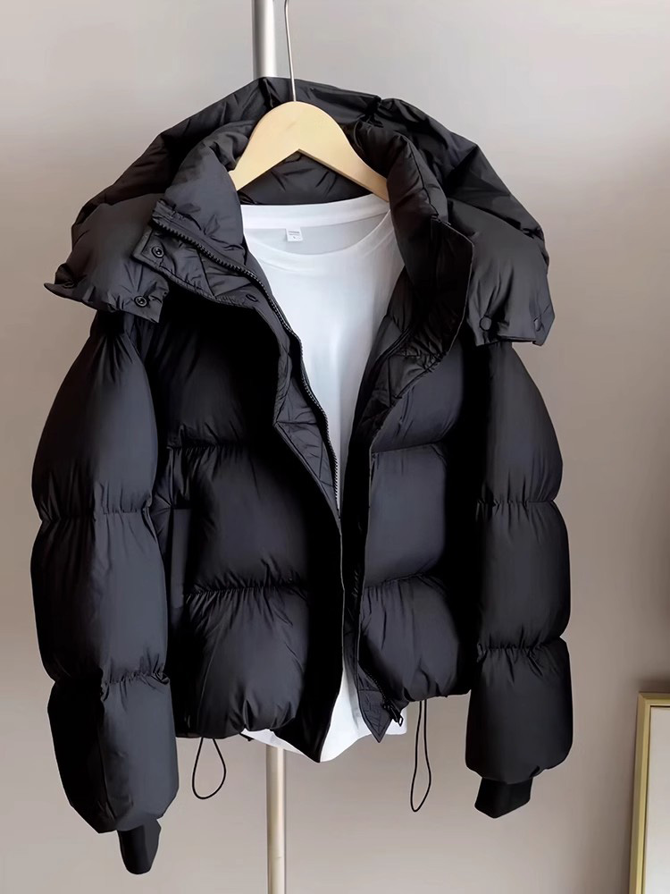 羽绒棉衣女式短款2025新款小加厚棉衣面包棉衣宽松冬季棉衣