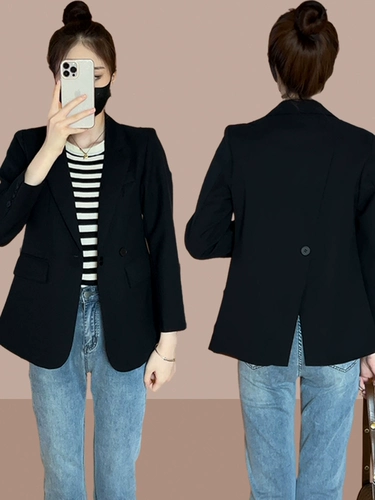 Короткий осенний пиджак классического кроя для отдыха, городской стиль, подходит для подростков