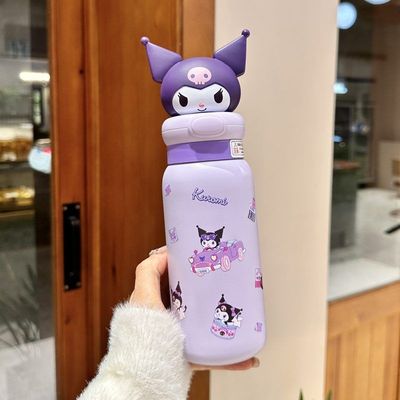 日本MUJIC库洛米水杯儿童保温杯女孩直饮杯2025学生上学专用水壶