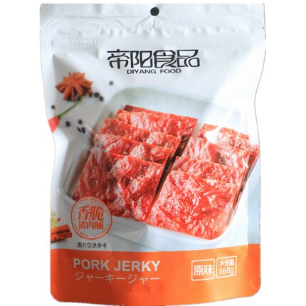 靖江特产帝阳香脆猪肉脯188g肉类零食包邮香辣原味芝麻嘎嘣脆肉铺