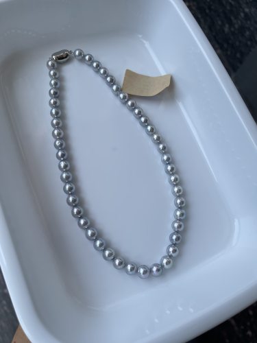 真科研BlueRose蓝玫瑰项链 8.5～9mm，珠层0.6mm