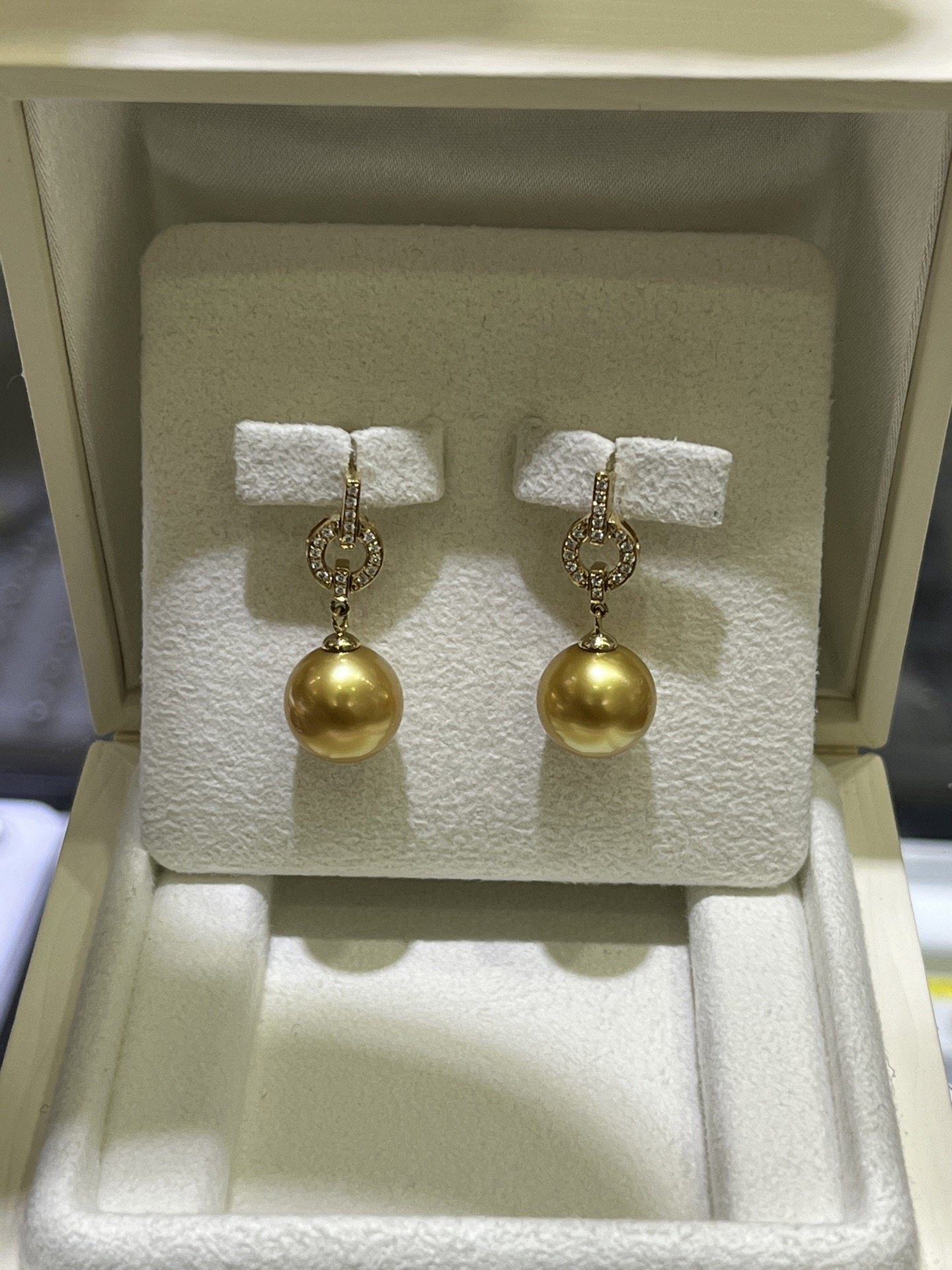 24k浓金色金珠耳钉 11.03，11.01mm 18k天然钻石镶嵌,珠宝/钻石/翡翠,耳饰,淘宝优惠券,粉丝福利购,淘宝优惠卷