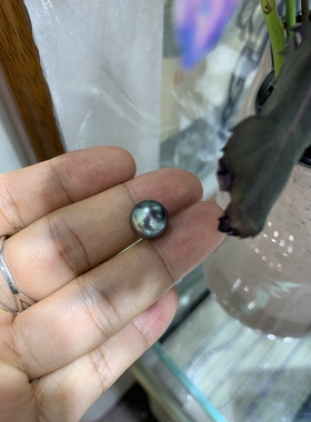 520礼物 完美无瑕，蓝绿调12.23mm拉贡大溪地 真科研ss一级证书