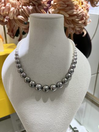 新品真科研ac型四季彩铂金灰项链3.5～11.9mm渐变项链