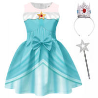 Rosalina Princess Dress for Girls, Super Mario, Peach and Daisy cosplay dress thumbnail 5