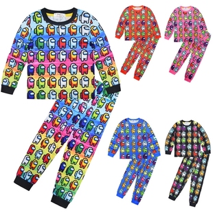 among us 在我们当中之间太空狼人杀男孩女儿童套装家居服睡衣服