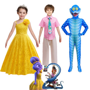 疯狂动物城2Gary蛇尼克cosplay服装 Zootopia2朱迪兔子连衣裙礼服