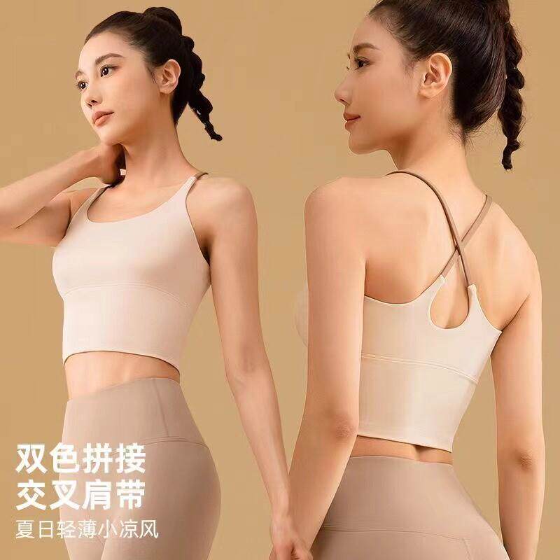 速干背心泳衣上衣潜水服打底带胸垫游泳内衣女运动紧身吊带聚拢薄