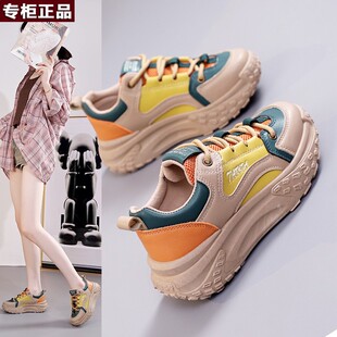 季乔舟正新款简约女鞋2026韩版运动增高厚底板鞋休闲鞋女学生KT-2