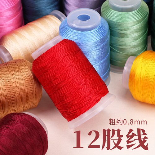 金泉华12股普光手工红绳股线