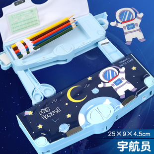 文具盒男孩款多功能高科技变形金刚密码铅笔盒小学生用男儿童2025