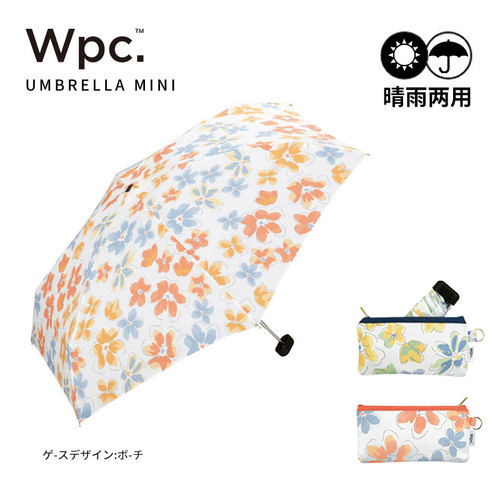 Wpc晴雨伞花朵无涂层五折伞