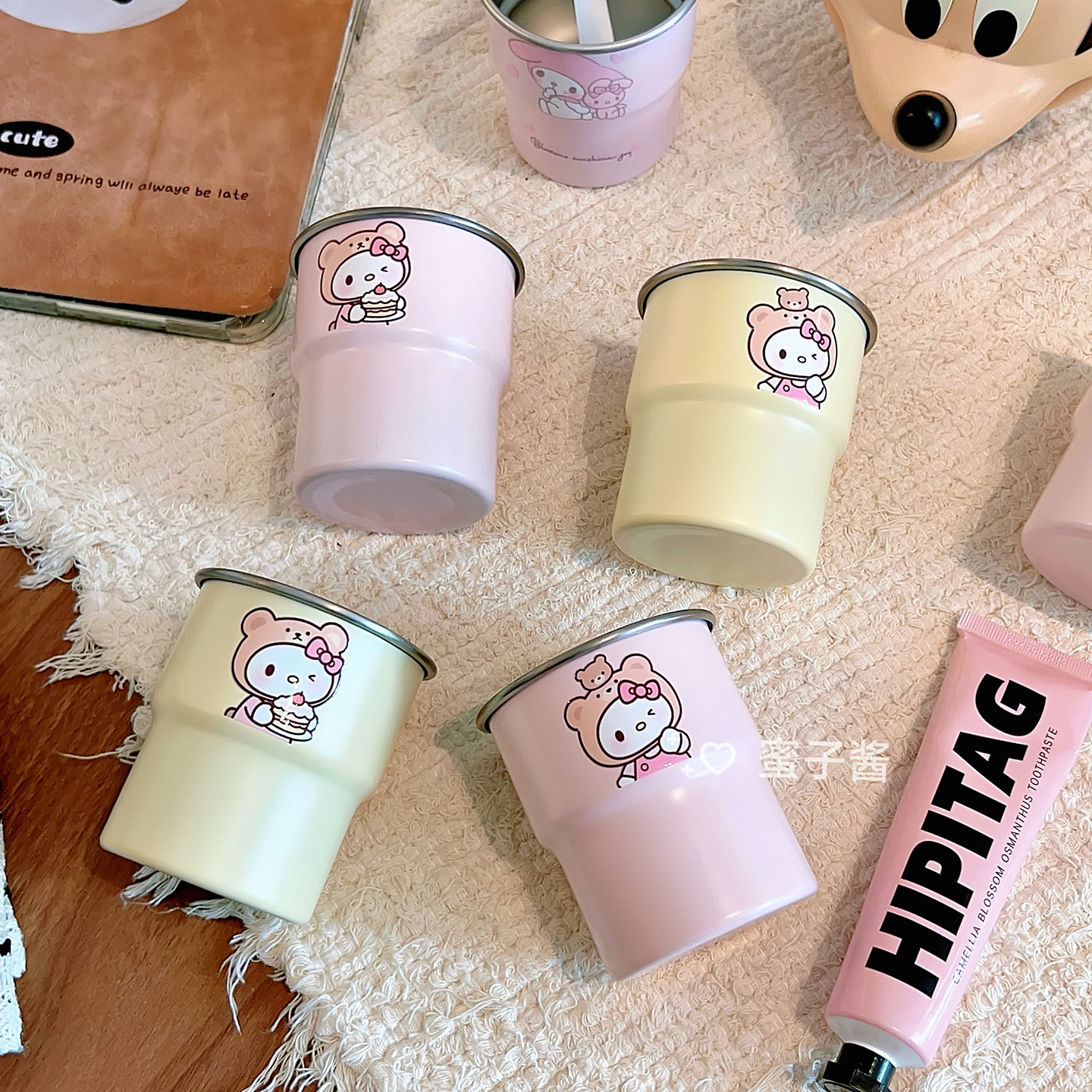 家用不锈钢水杯卡通可爱猫咪咖啡杯漱口杯浴浴室牙刷杯情侣杯子,家庭/个人清洁工具,洗漱杯,淘宝优惠券,粉丝福利购,淘宝优惠卷