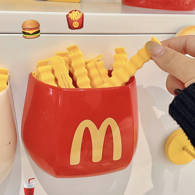 送贴纸冰箱贴收纳盒薯条封口夹