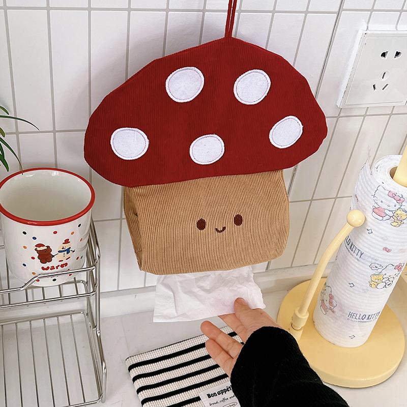 创意蘑菇纸巾套壁挂车载纸巾盒