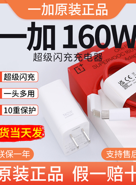 一加160w充电器原装OnePlus手机超级闪充官方一加ace/一加acePro/ace2Pro快充150W充电头 真我GTNeo3/5充电器