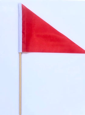 三角小红旗标示红色三角旗标示旗14*21cm三角红旗