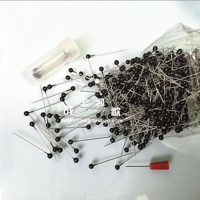 盒装黑圆头扎针六枚 地形学扎针 炮兵扎针 扎针规格约35MM