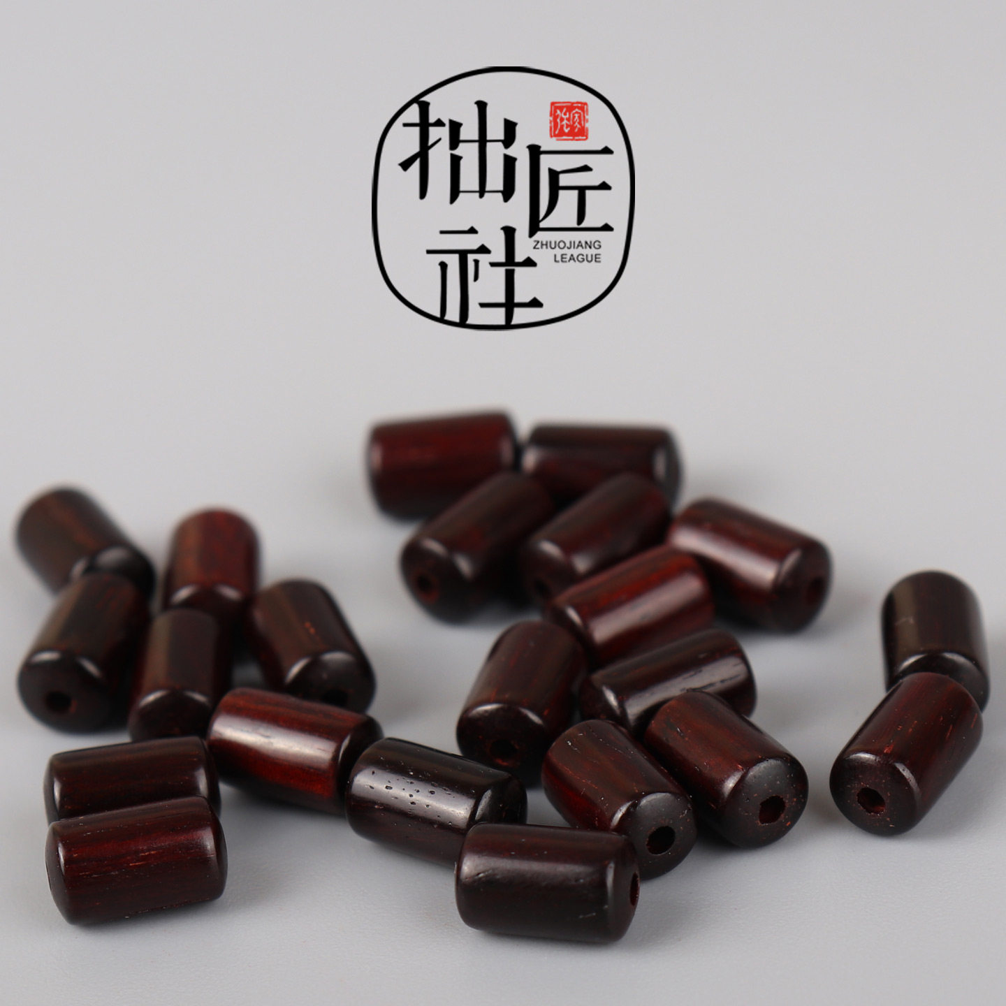 复古小叶紫檀小桶珠 手串手链弟子珠隔珠项链配珠 手作diy配饰