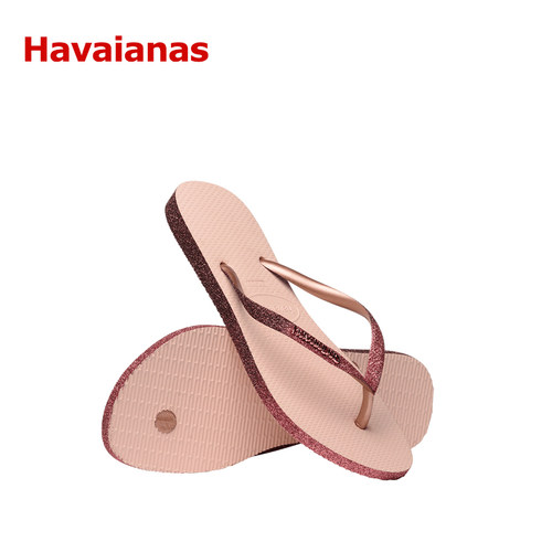 Havaianas平底防滑闪亮人字拖