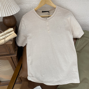 男士夏季新款短袖T恤 保罗彼得专柜同款薄款短袖打底衫ZBFBT01170