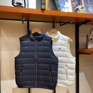 羽绒背心马甲外套立领白色黑色SKDD76642 女装 保罗彼得 专柜正品