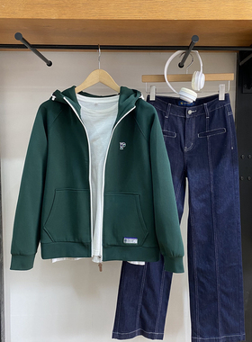 保罗彼得 女士卫衣 开衫连帽外套宽松运动风上衣NCDA48450