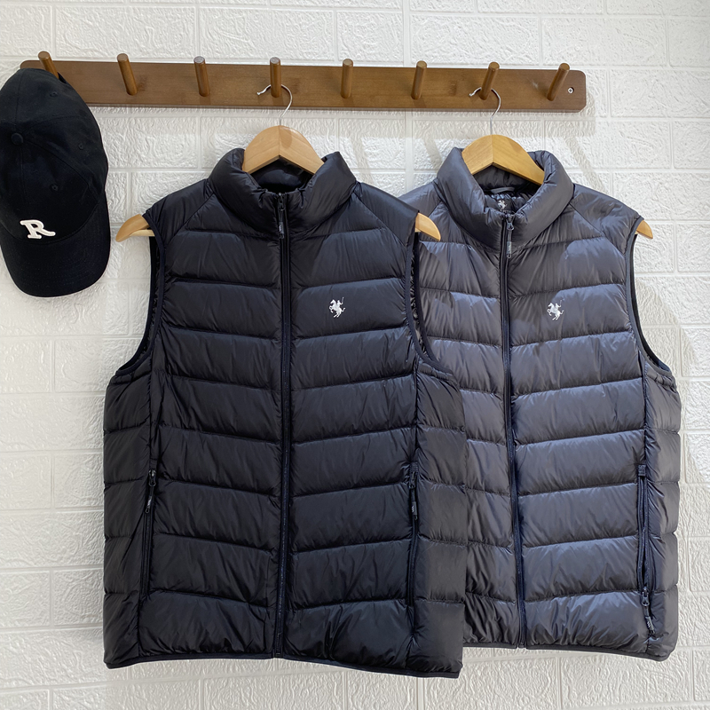 保罗彼得羽绒马甲立领轻盈保暖