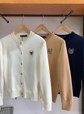 保罗彼得 专柜正品女式长袖针织开衫圆领学院风时尚减龄MFDC34670