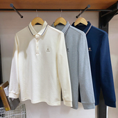 长袖 保罗彼得 商务简约DTEA49551 男士 翻领POLO衫 专柜2025春季 新款