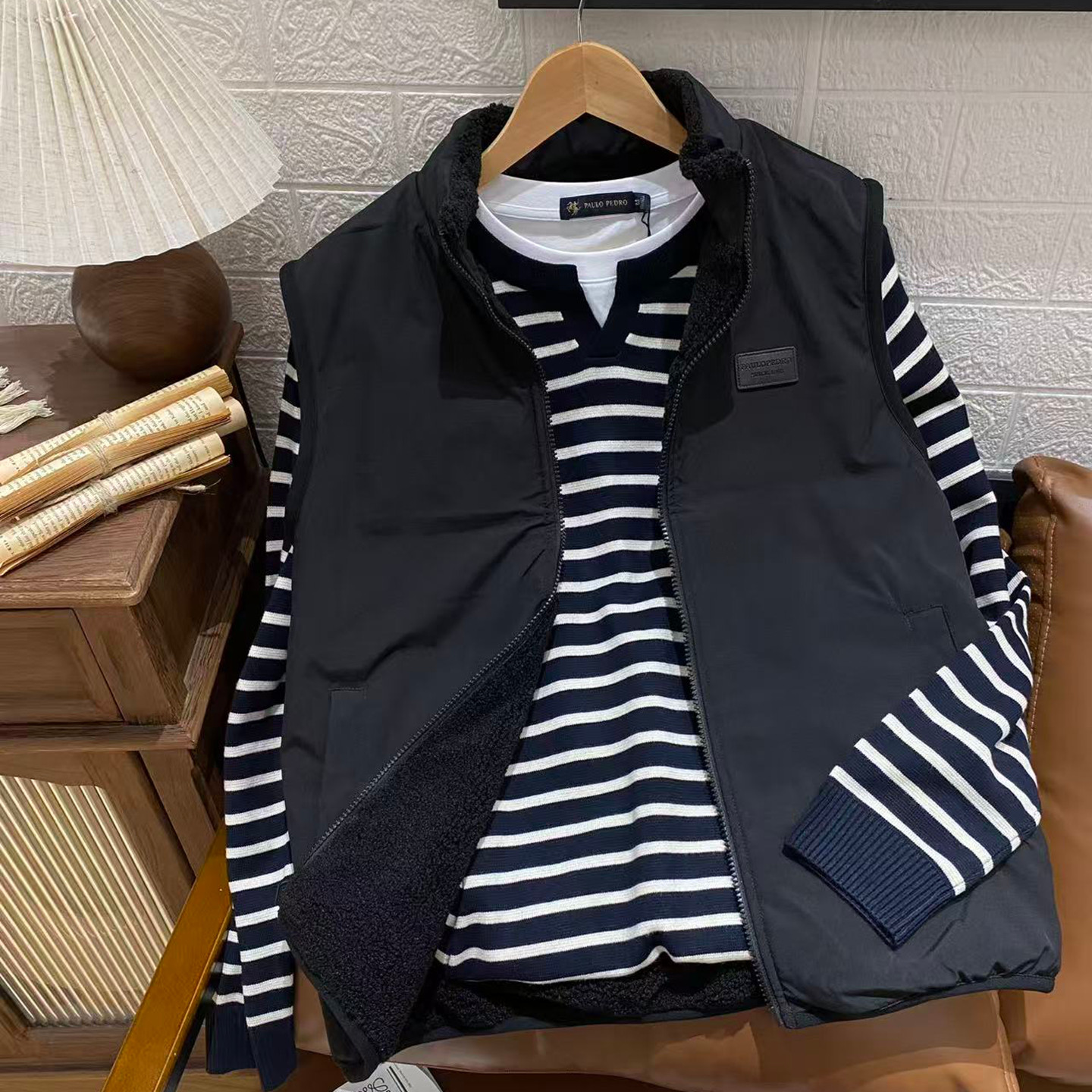 保罗彼得专柜正品新款男士马甲秋冬款双面穿立领百搭SKEDA00050,男装,常规马甲,淘宝优惠券,粉丝福利购,淘宝优惠卷