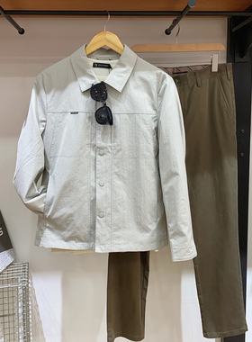 保罗彼得 专柜正品2025新春款男式米色翻领茄克简约百搭REEA73510