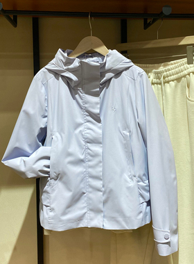 保罗彼得 2025新春款女式连帽外套防水冲锋衣浅紫色 YIEA73860