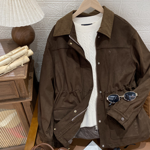 商场同款 女式翻领棉服 麂皮 加绒收腰显瘦 时尚洋气 JHEDU00630