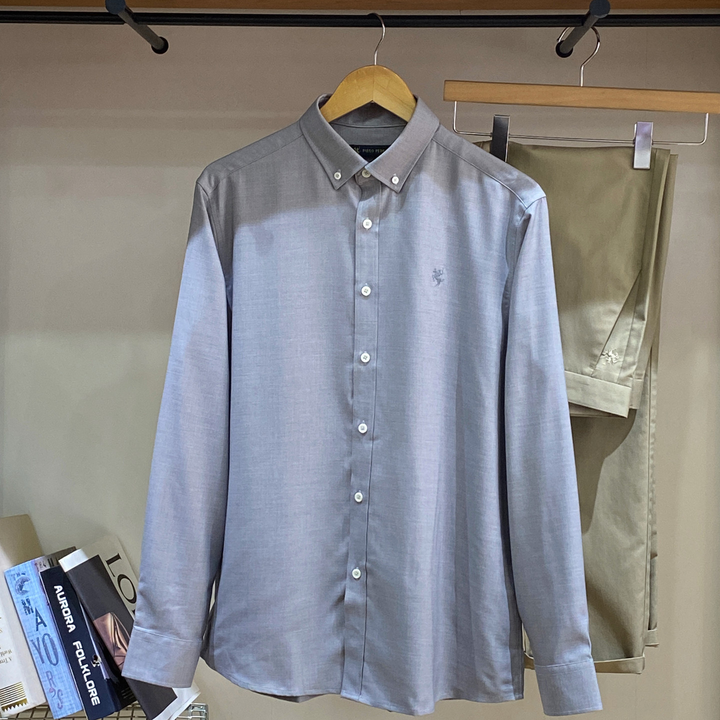 2025秋季新款男士纯色长袖翻领衬衫ckecc00112