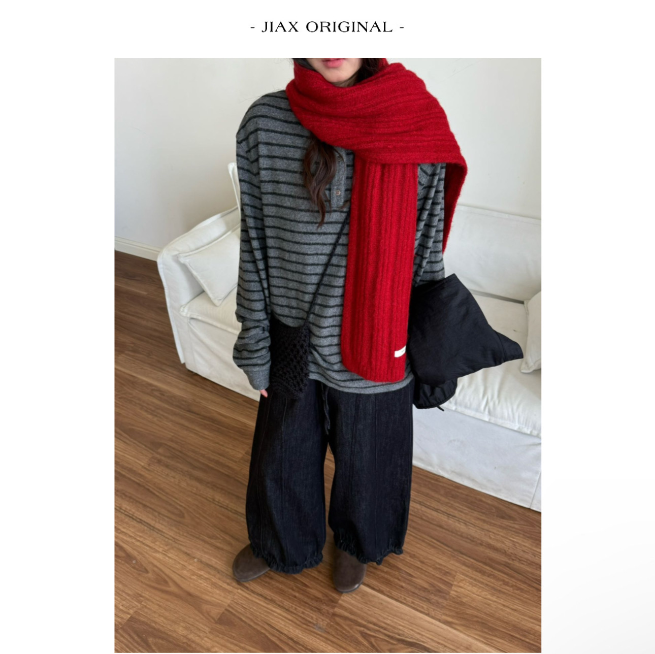 UPONE 2025秋冬韩系系扣条纹上衣女ins韩版宽松慵懒风磨毛内搭t恤