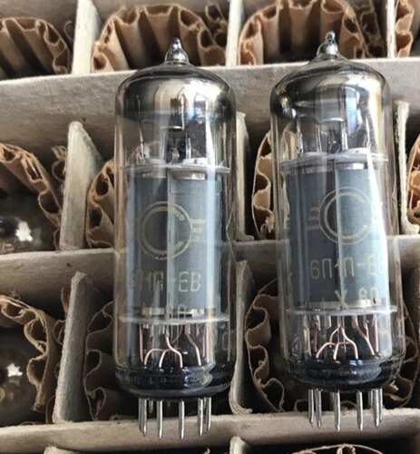 毒声苏联 6n1n-EB升级6n1n/6P1电子管长寿命高可靠全新原包装配对