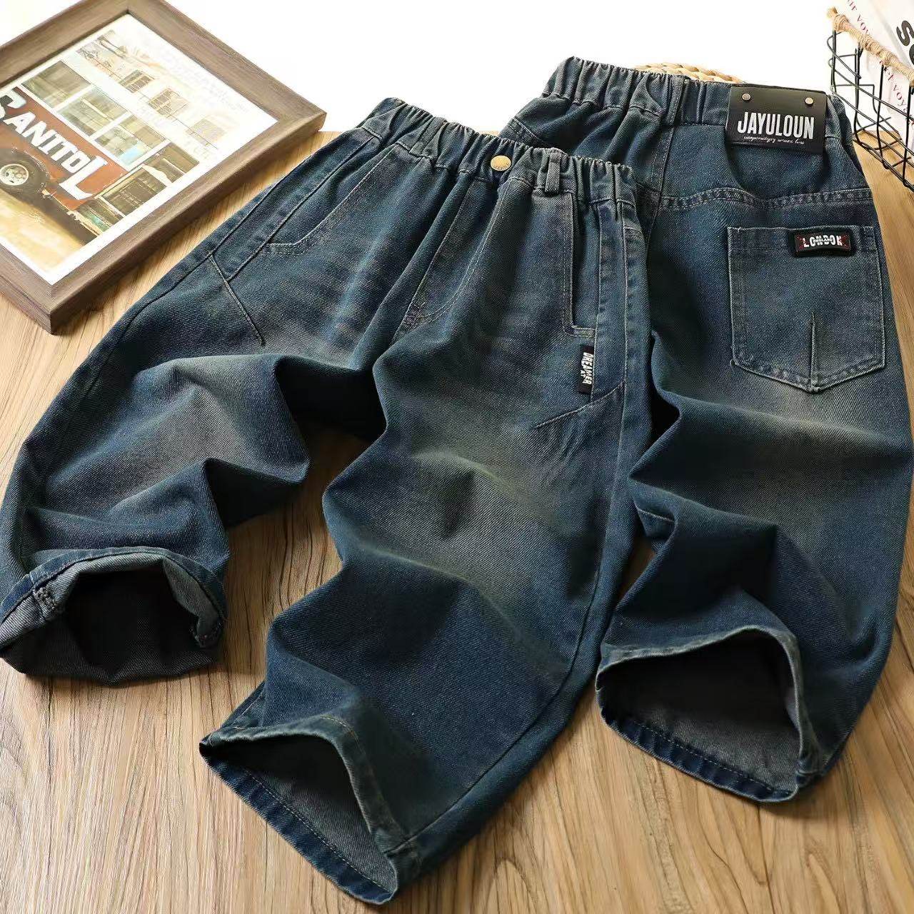 YR25LVS1058春款复古牛仔长裤（清 ）,童装/婴儿装/亲子装,卫衣/绒衫,淘宝优惠券,粉丝福利购,淘宝优惠卷