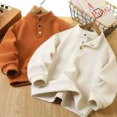 清 HBn1006 立领开扣加绒卫衣