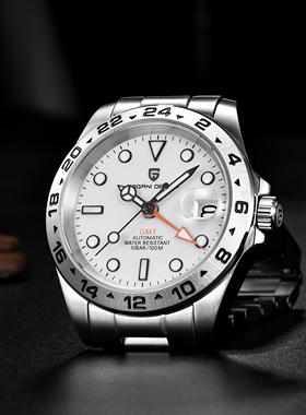 Pagani Design伯佳尼男士机械手表NH34机芯GMT防水商务时尚PD1762