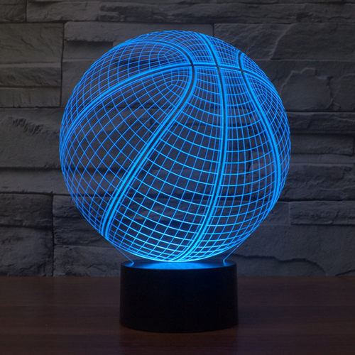 篮球七彩可定制起夜喂奶3D小夜灯