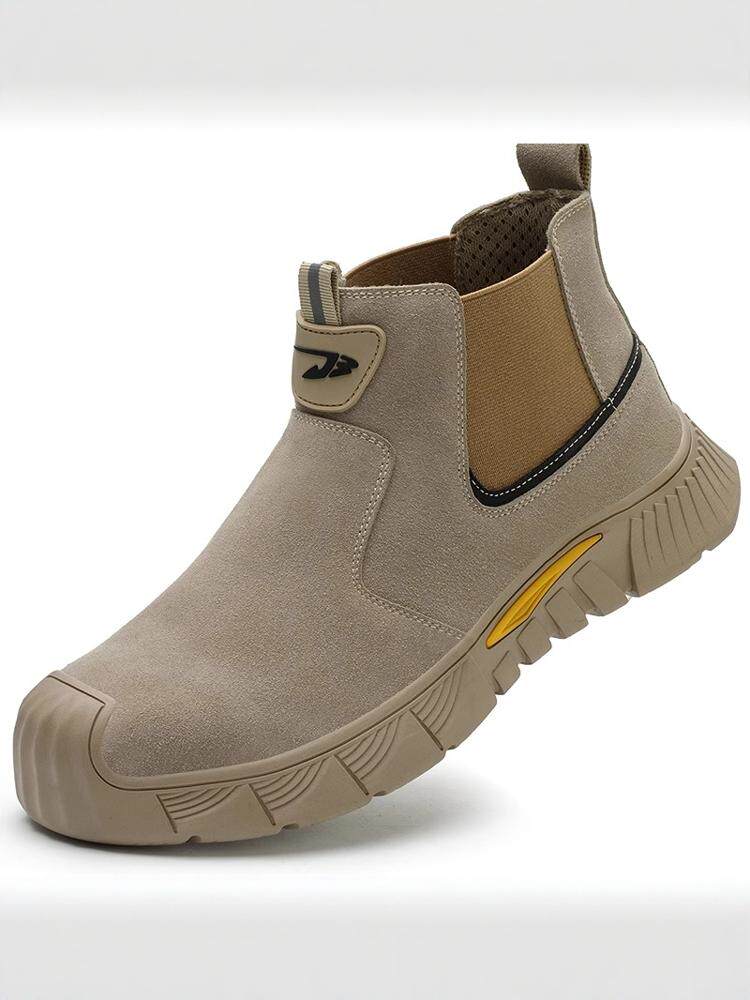 MILITARY LABOR PROTECTION SHOES MENS AUTHENTIC TRUE PURE COWHIDE ANTI-SMASHING AND ANTI-PUNCTURE STEEL HEAD CONSTRUCTION SITE SUMMER 3537 SENIOR WELDER